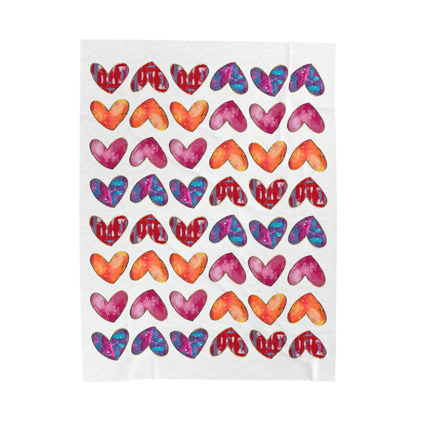Have a HeART Velveteen Plush Blanket