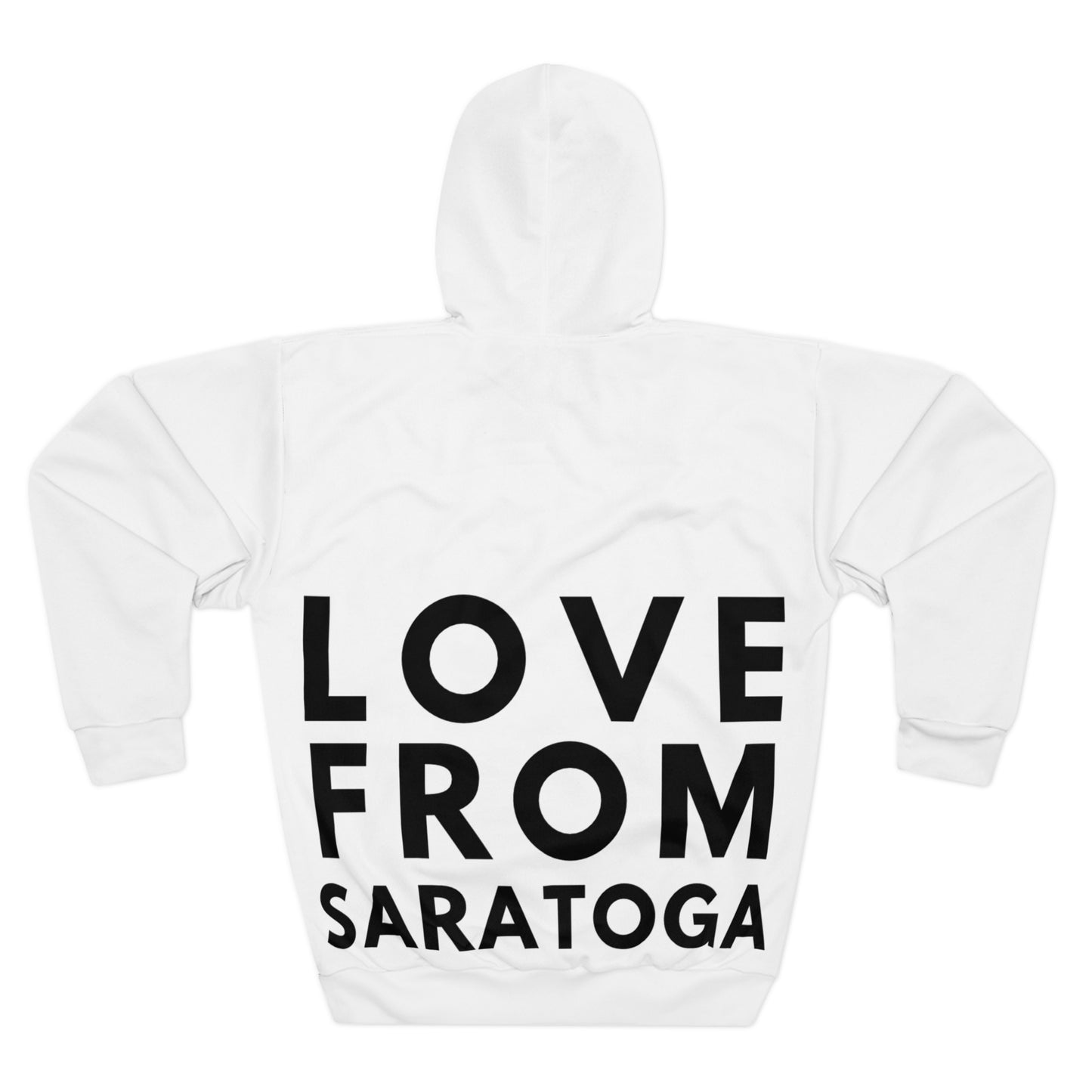 Saratoga Love Hoodie - Unisex Pullover, Cozy Sportswear, Perfect Gift, Travel Souvenir, Casual Style, Comfortable Everyday Wear