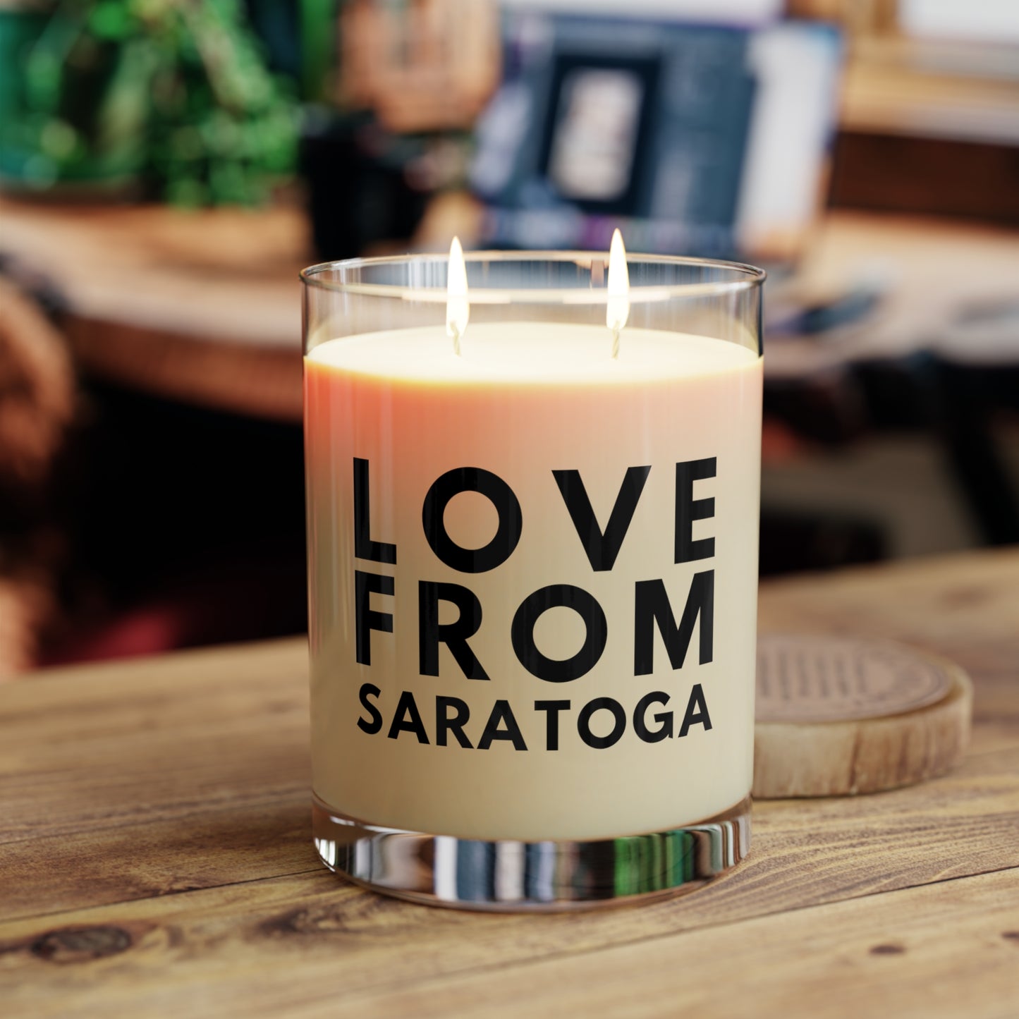 Love From Saratoga Scented Candle - Full Glass, 11oz
