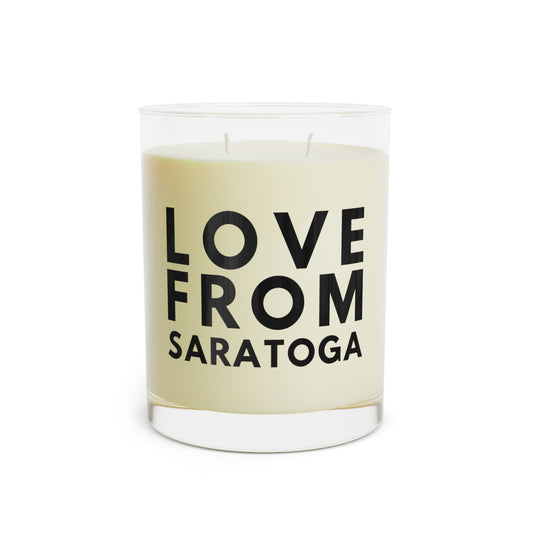 Love From Saratoga Scented Candle - Full Glass, 11oz