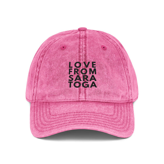 LOVE FROM SARATOGA Vintage Cap (Embroidery)