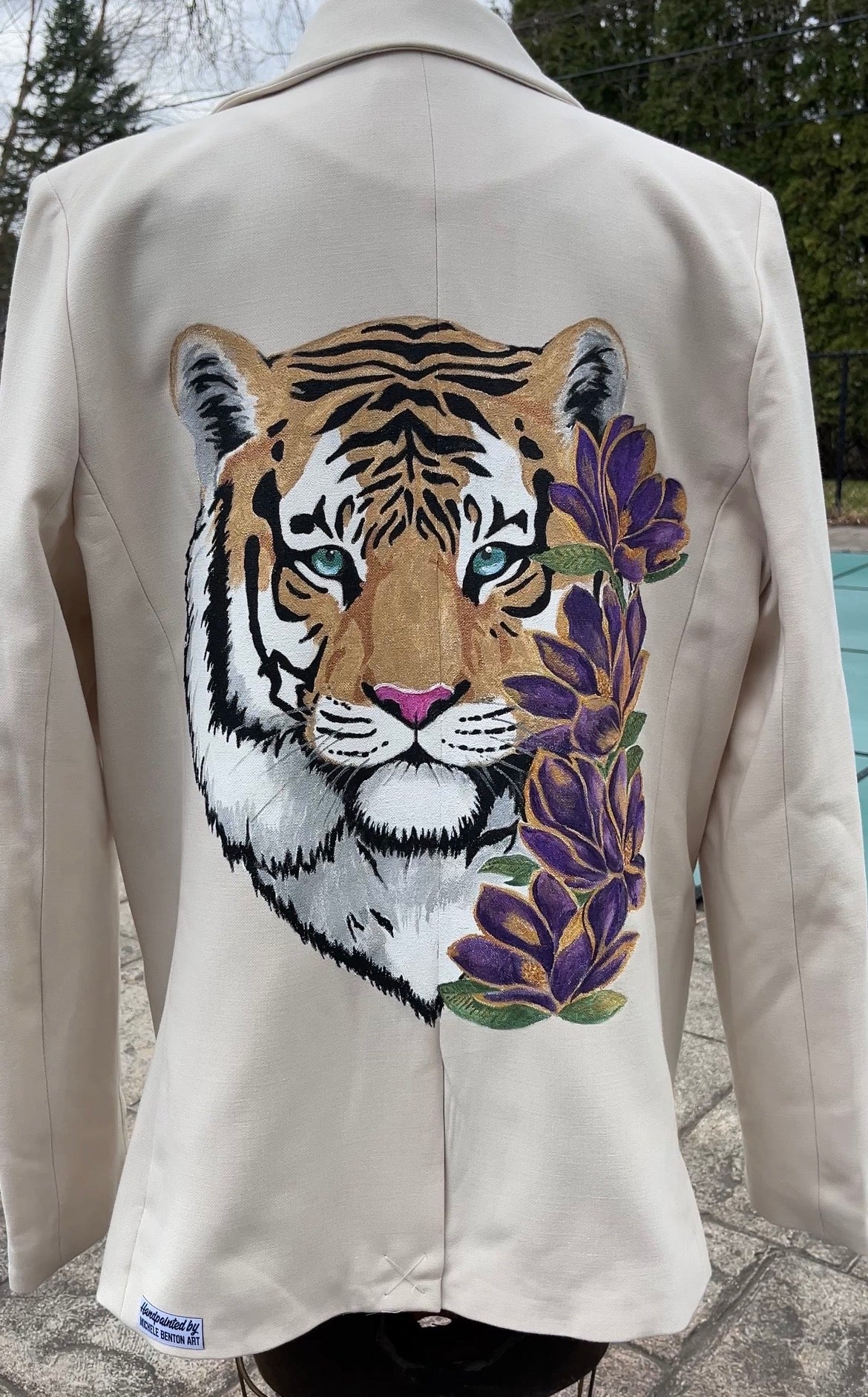 Custom Hand Painted Tiger Jacket DEPOSIT