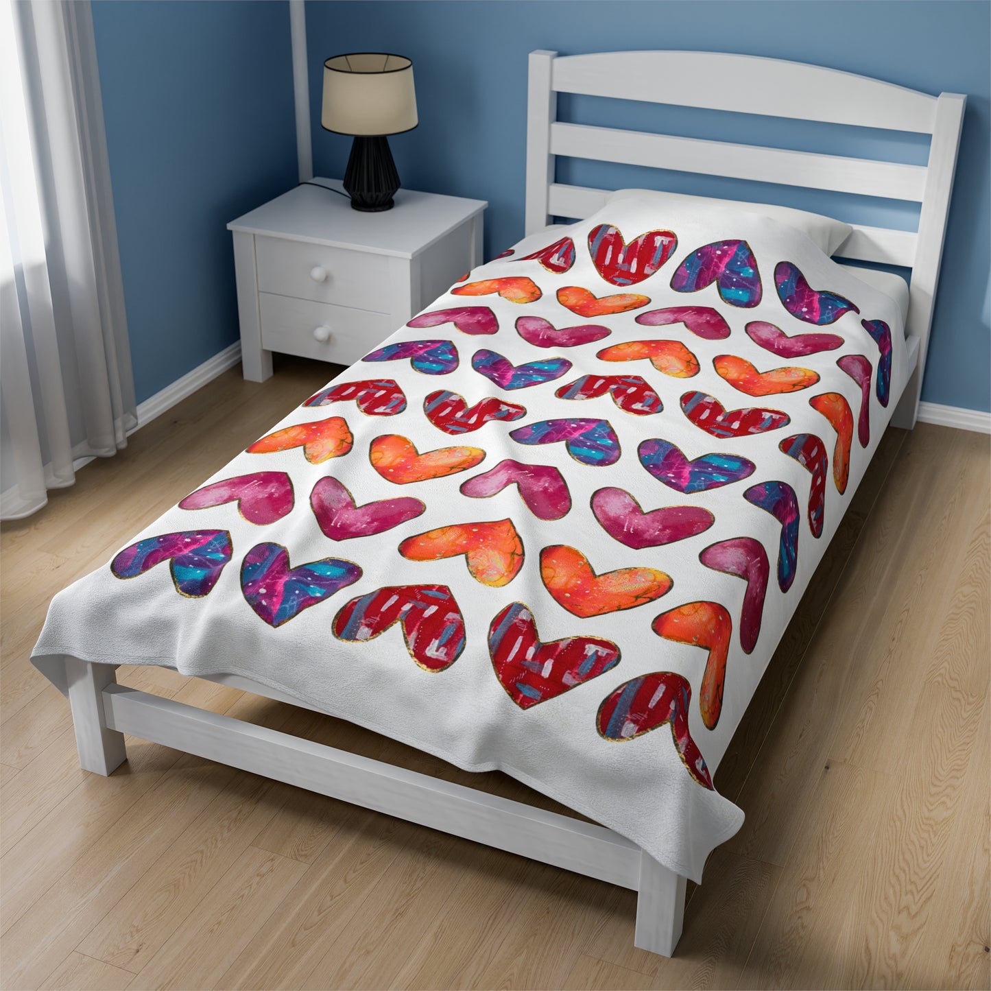 Have a HeART Velveteen Plush Blanket