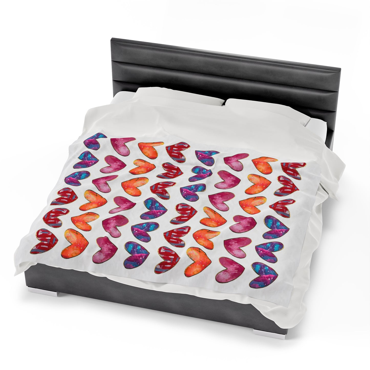 Have a HeART Velveteen Plush Blanket