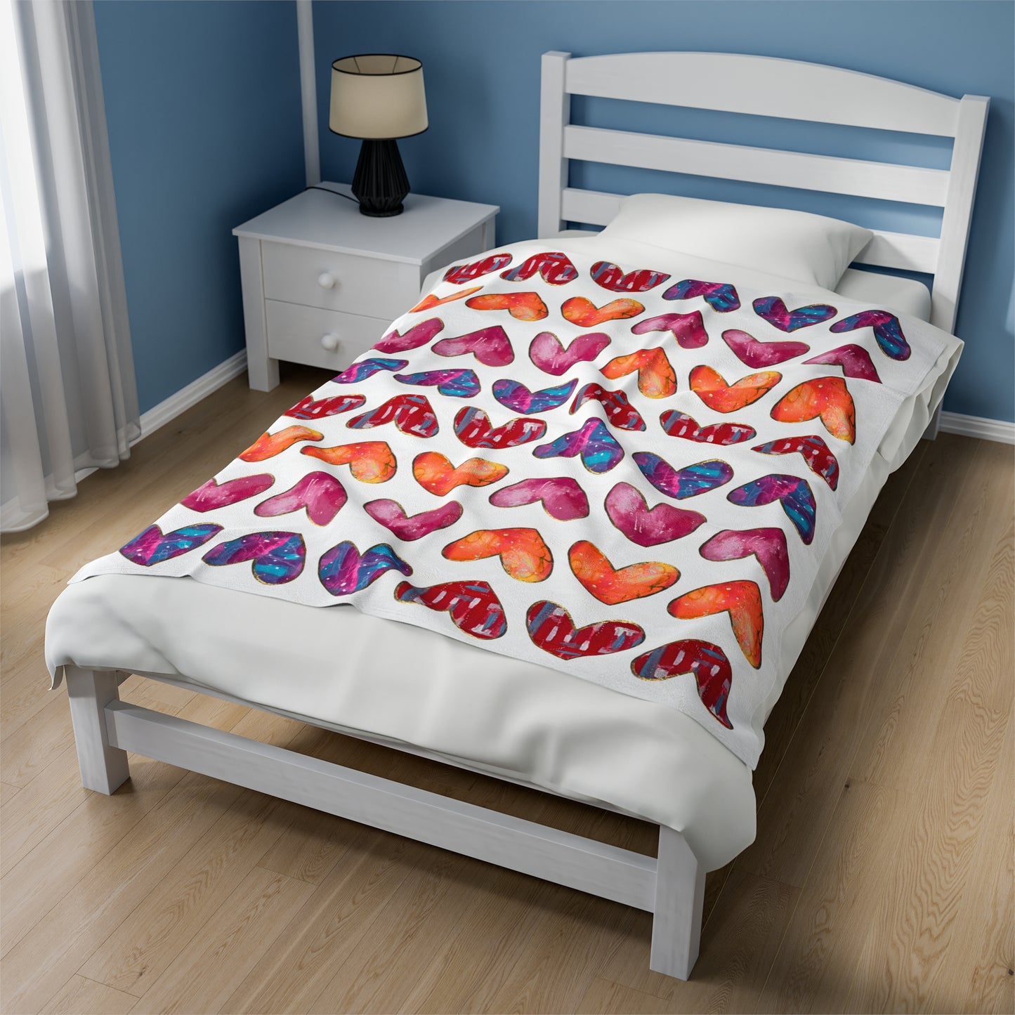 Have a HeART Velveteen Plush Blanket