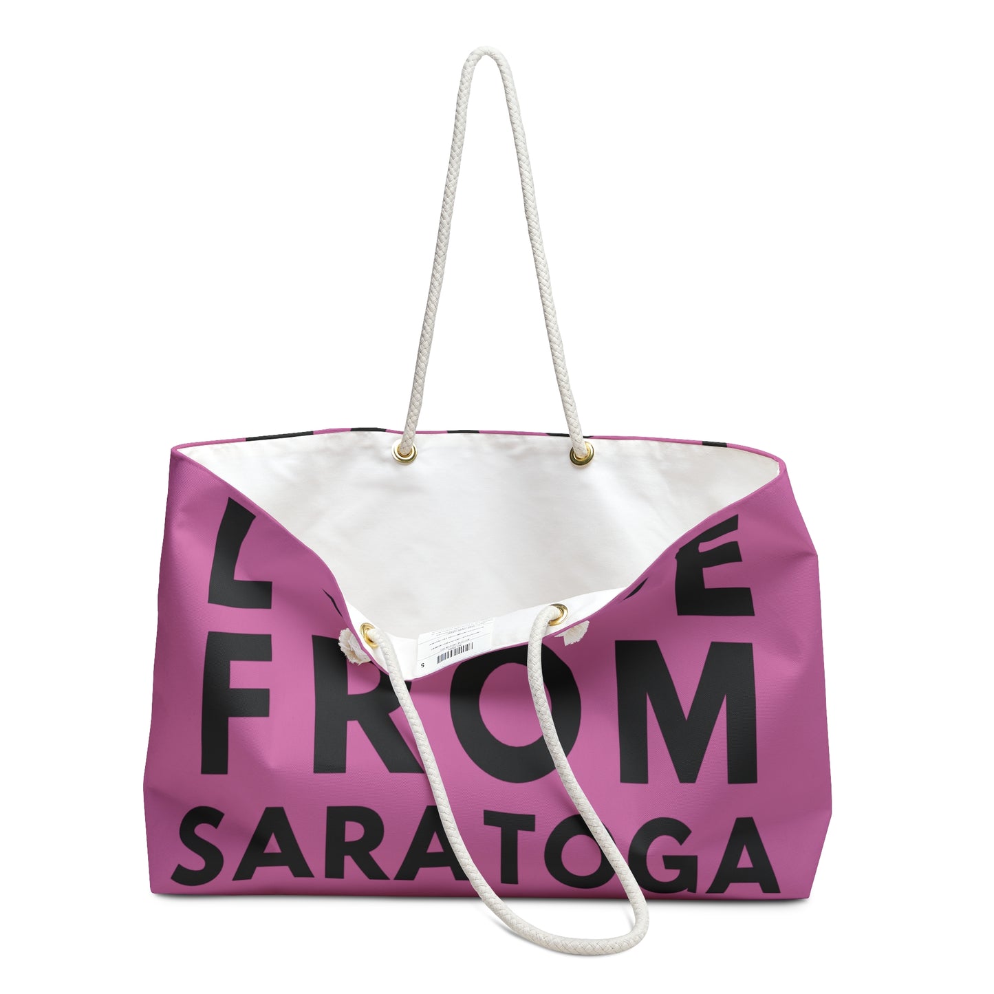 LOVE FROM SARATOGA – Stylish Travel Tote for Weekend Getaways