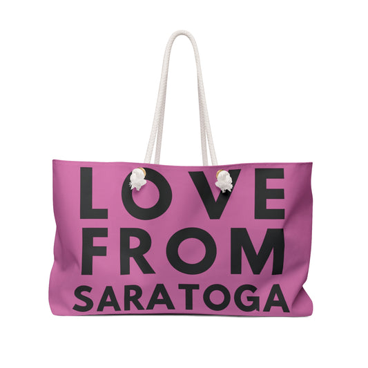 LOVE FROM SARATOGA – Stylish Travel Tote for Weekend Getaways