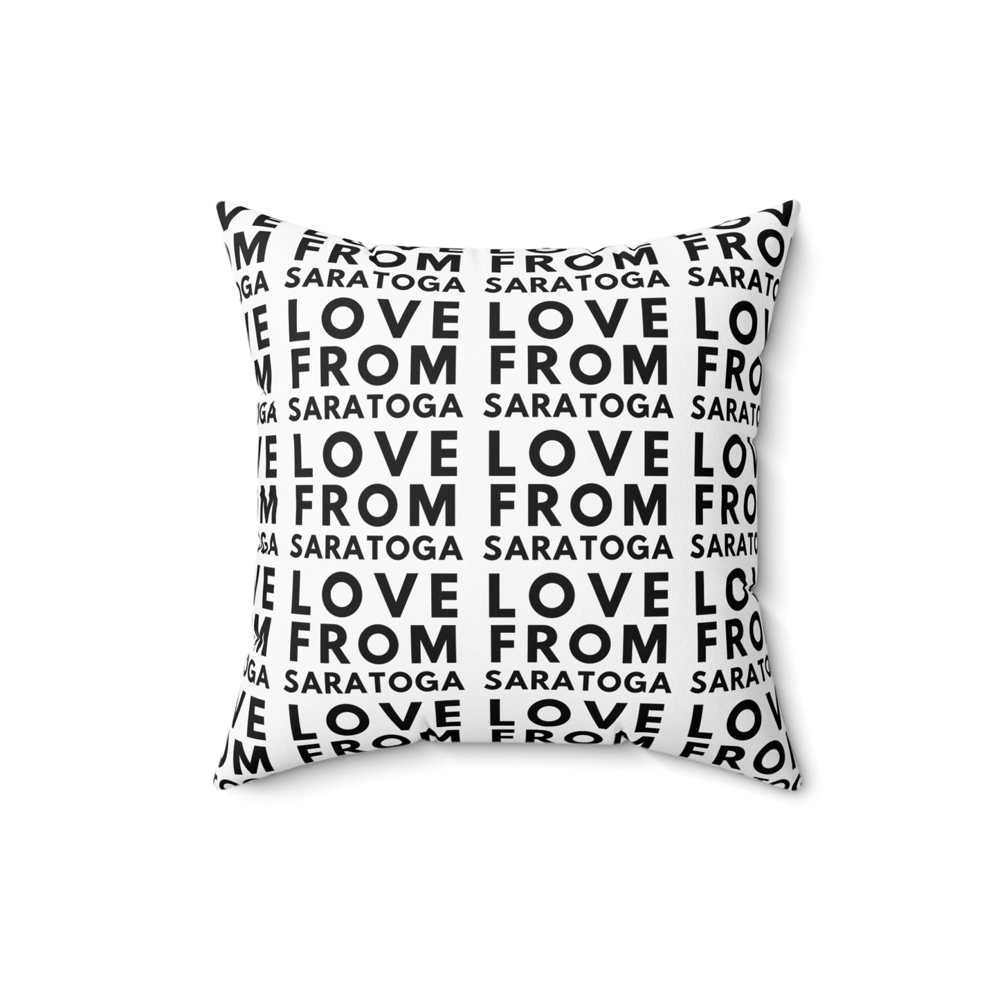 Personalized Love From Saratoga Square Pillow