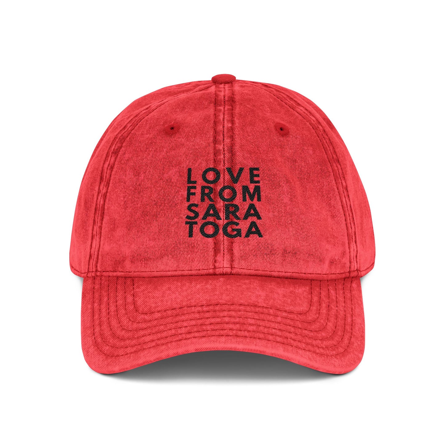 LOVE FROM SARATOGA Vintage Cap (Embroidery)