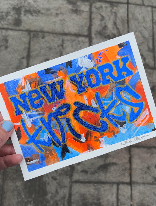 New York Knicks Graffiti Art