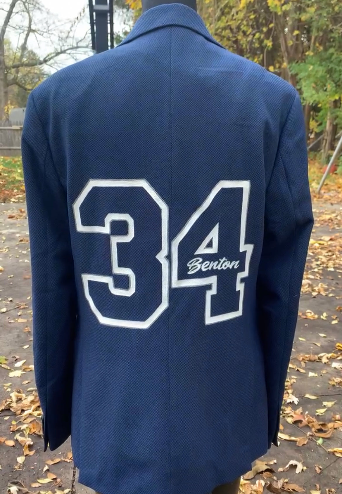 Name & Number or Simple Lettering Hand Painted Jacket