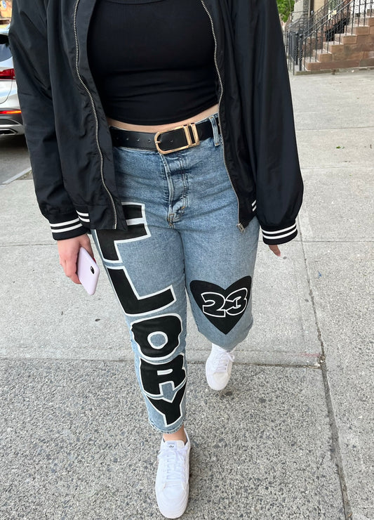 Name & Number or Simple Lettering Hand Painted Jacket