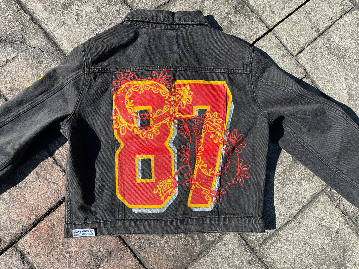 Name & Number or Simple Lettering Hand Painted Jacket