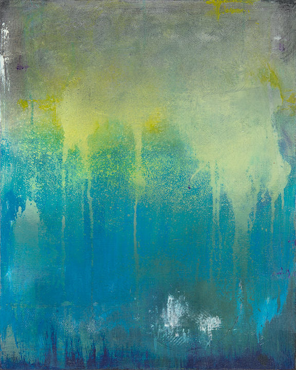 Original Abstract Painting in 5”x7” Acrylic Frame