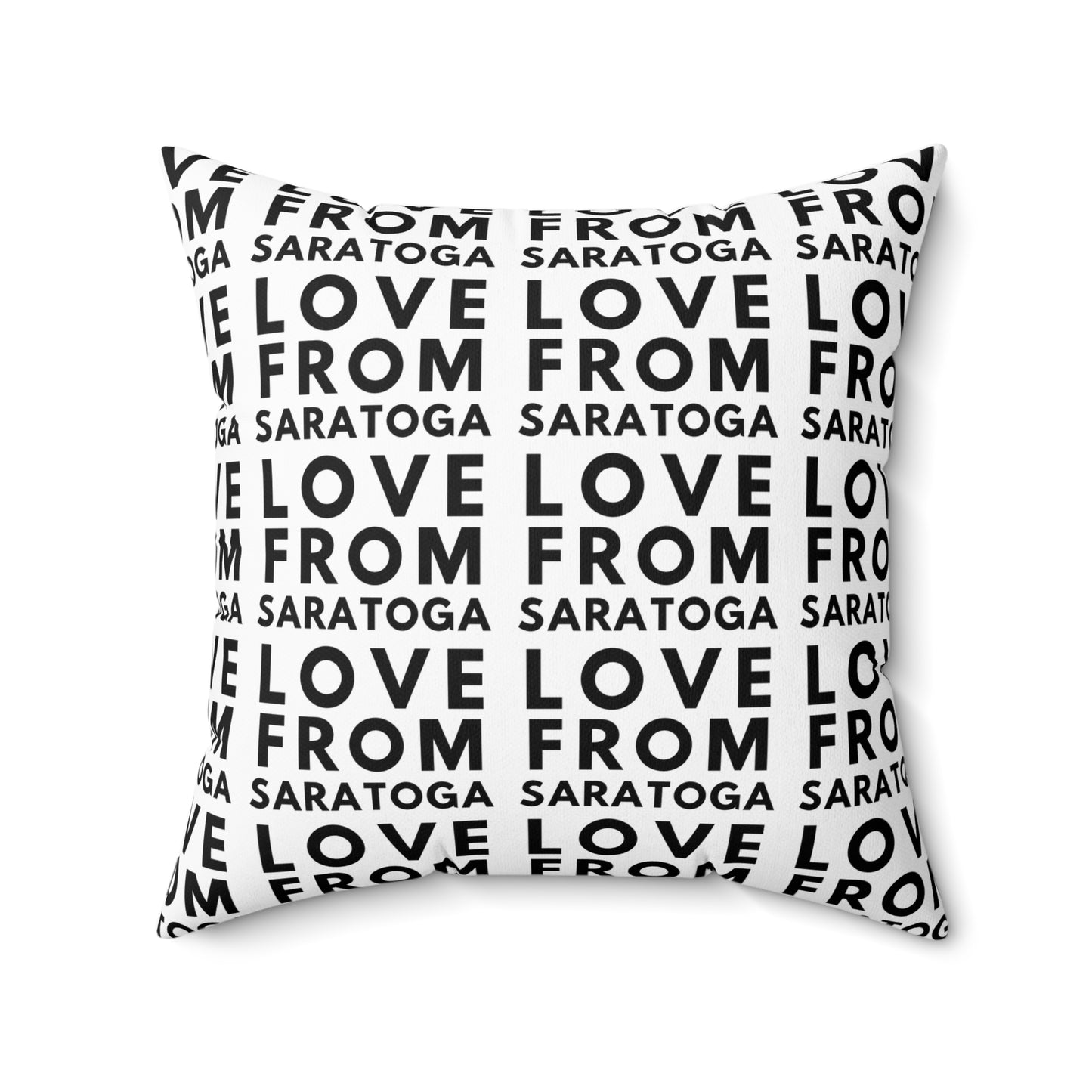 Personalized Love From Saratoga Square Pillow