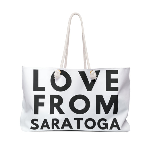 Love From Saratoga Weekender Bag – Stylish Travel Tote for Weekend Getaways