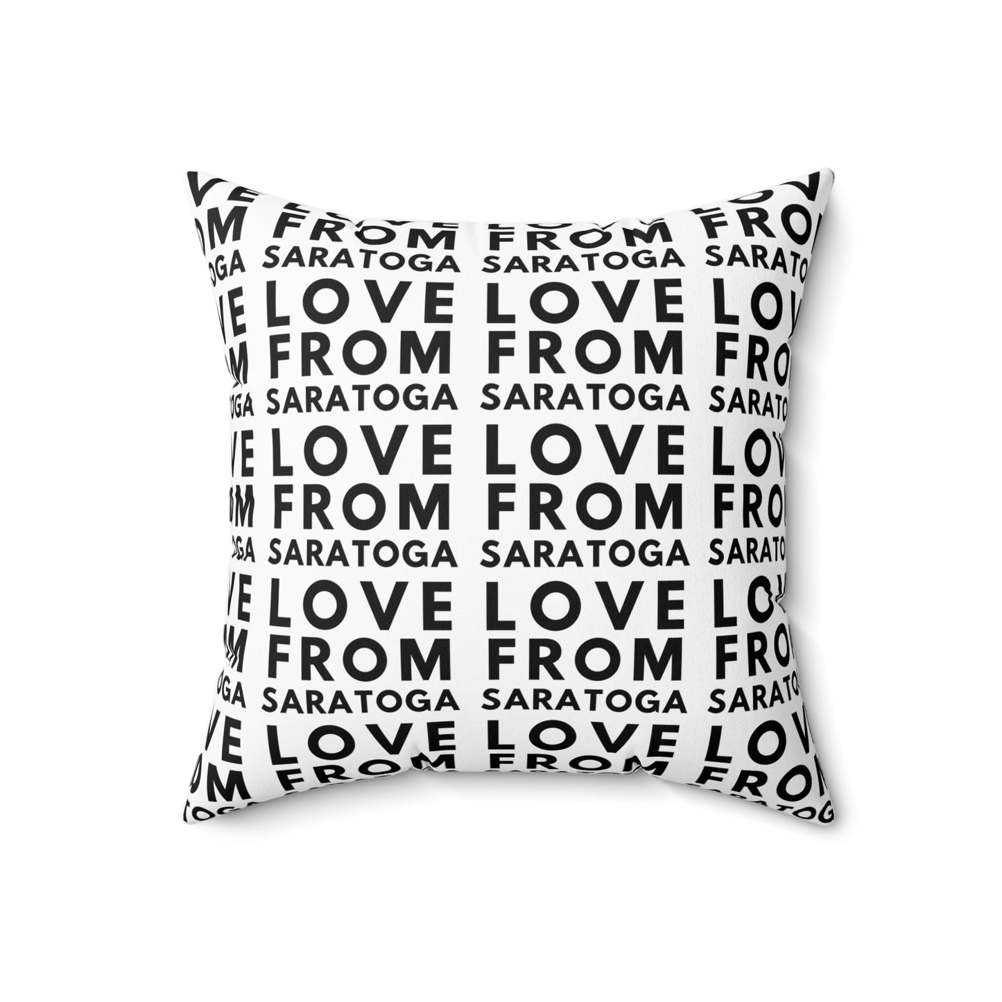 Personalized Love From Saratoga Square Pillow