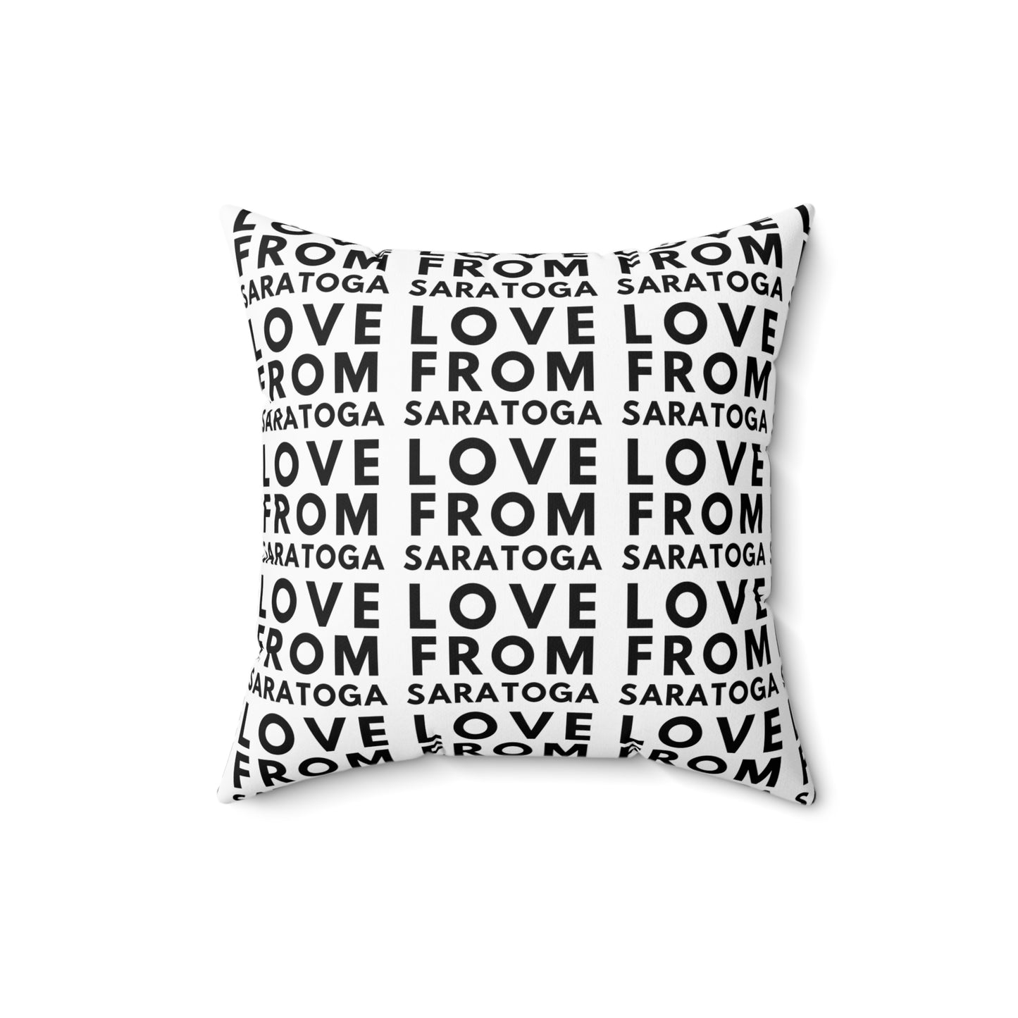 Personalized Love From Saratoga Square Pillow