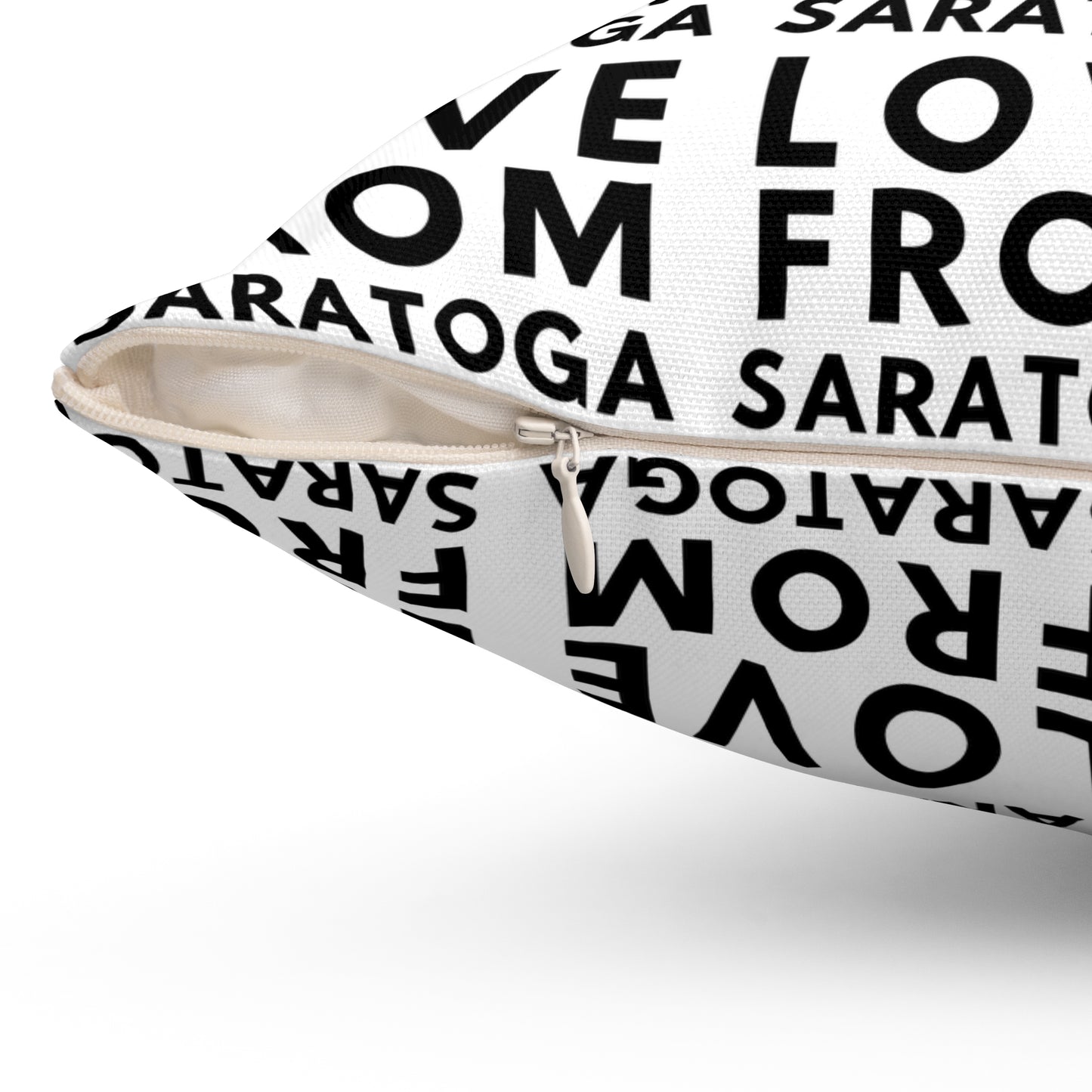 Personalized Love From Saratoga Square Pillow