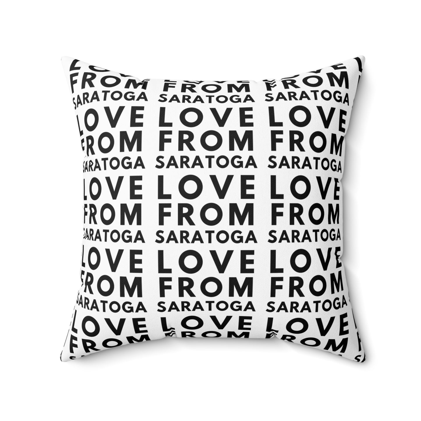 Personalized Love From Saratoga Square Pillow