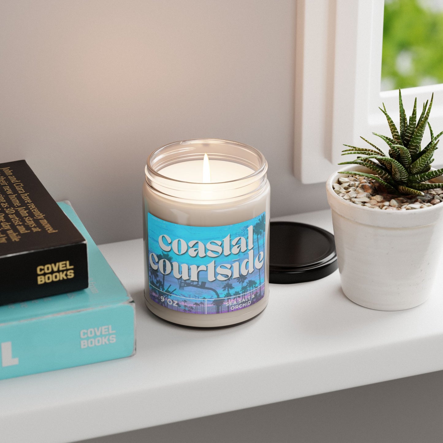 Coastal Courtside Sea Salt & Orchid Scented Soy Candle, 9oz