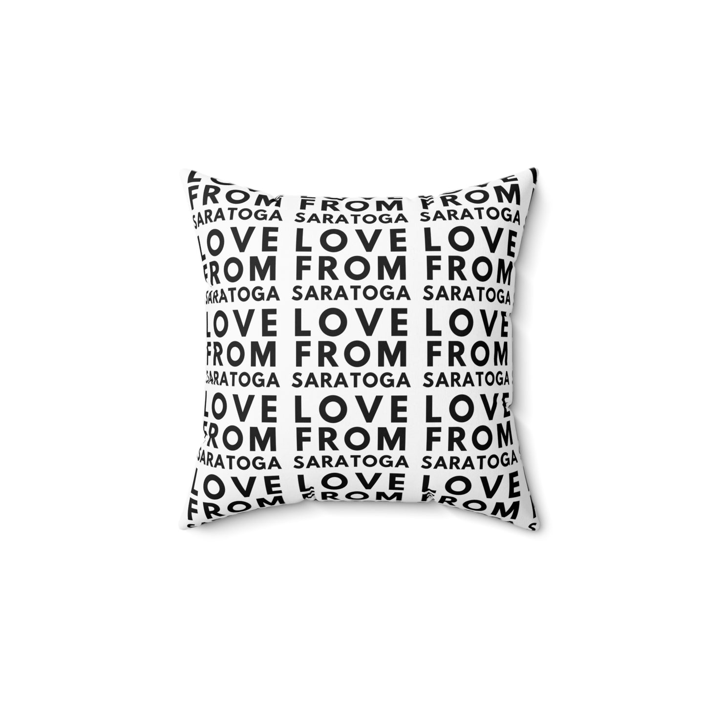 Personalized Love From Saratoga Square Pillow