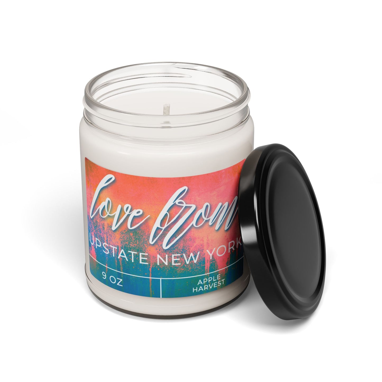 Love From Upstate New York Apple Harvest Scented Soy Candle, 9oz