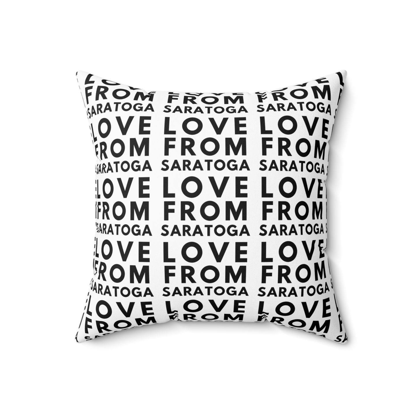 Personalized Love From Saratoga Square Pillow