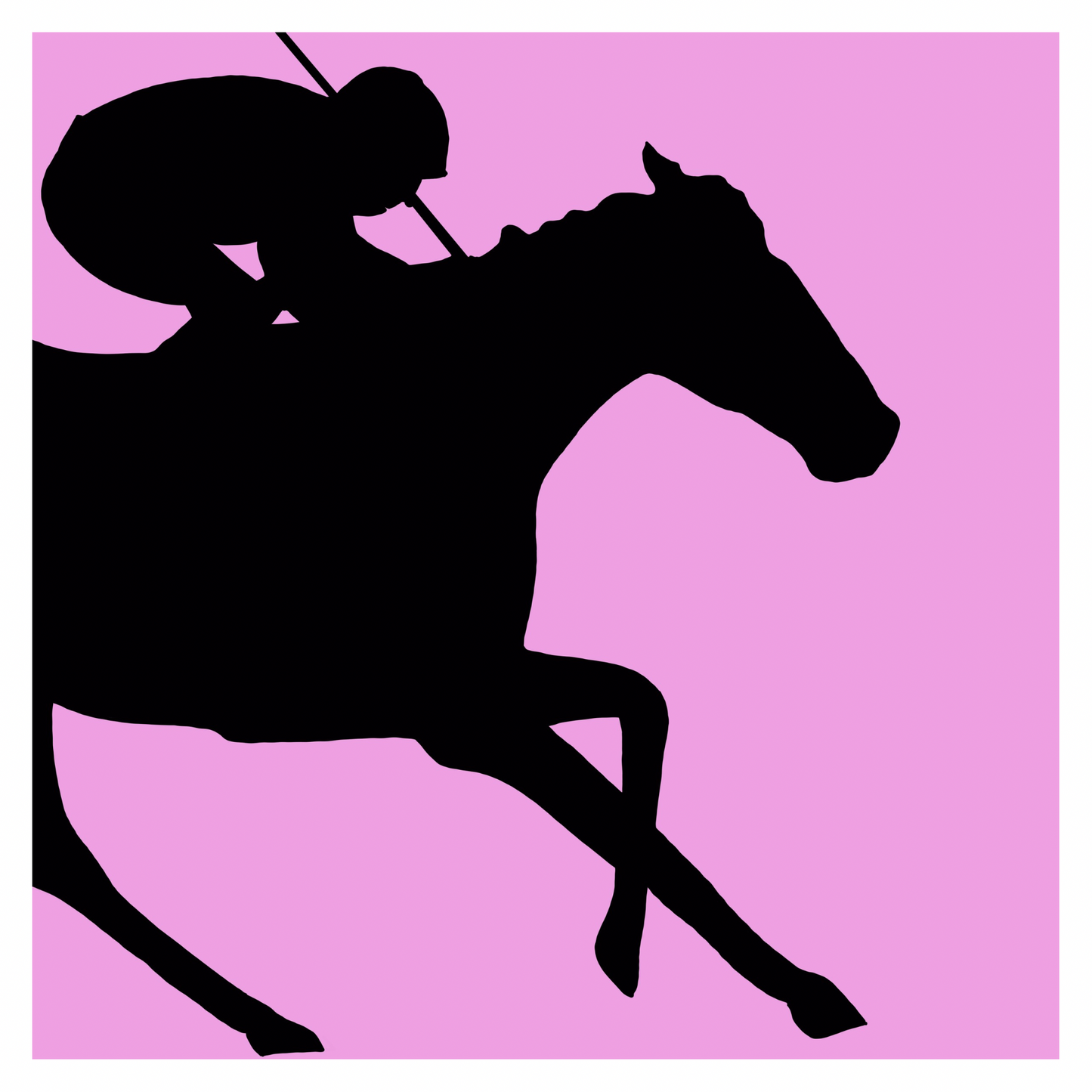 Race Horse Victory Silhouettes Prints