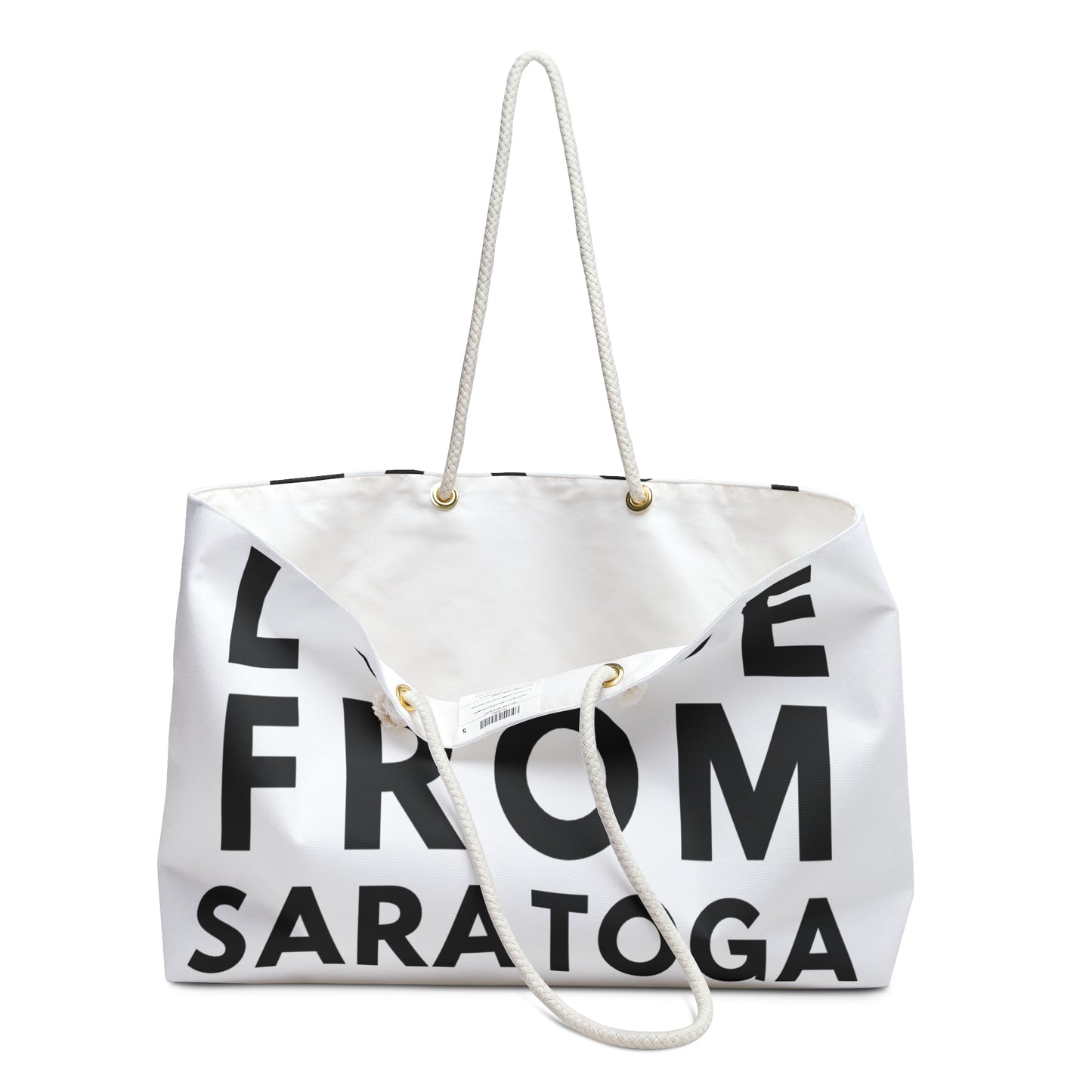 Love From Saratoga Weekender Bag – Stylish Travel Tote for Weekend Getaways