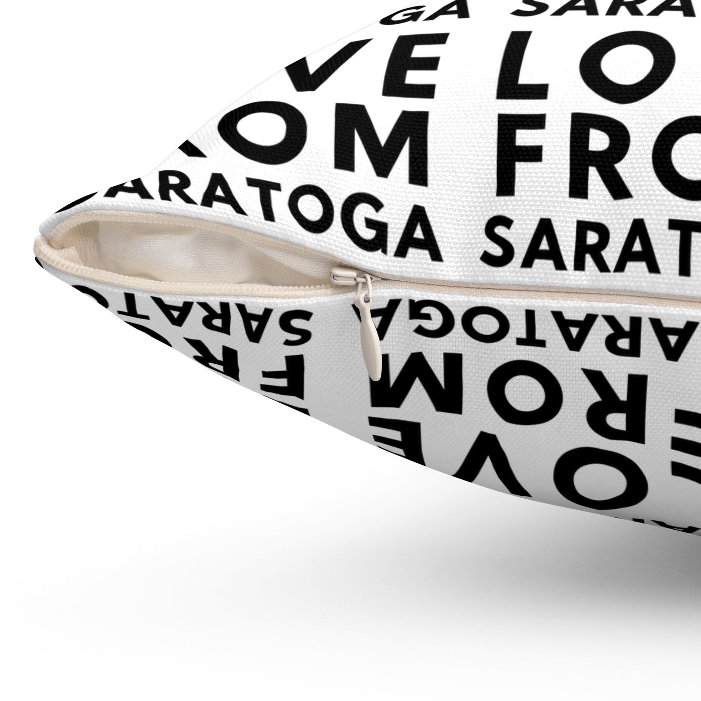 Personalized Love From Saratoga Square Pillow