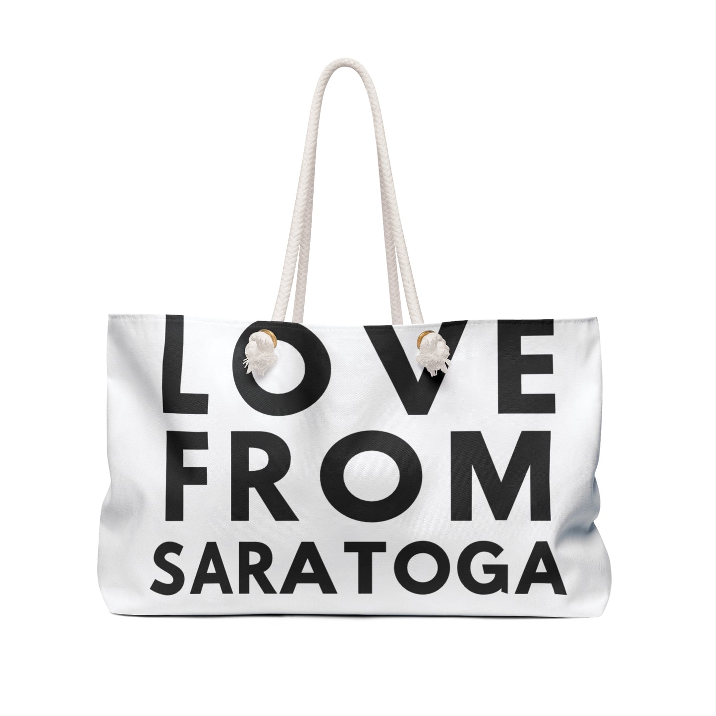 Love From Saratoga Weekender Bag – Stylish Travel Tote for Weekend Getaways