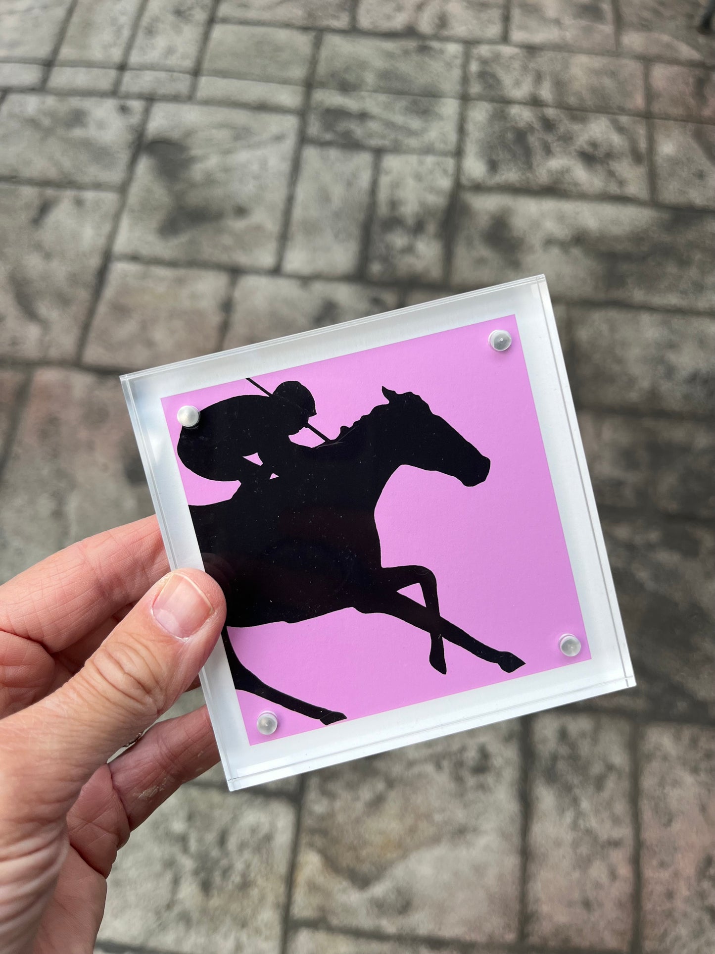 Race Horse Victory Silhouettes Prints