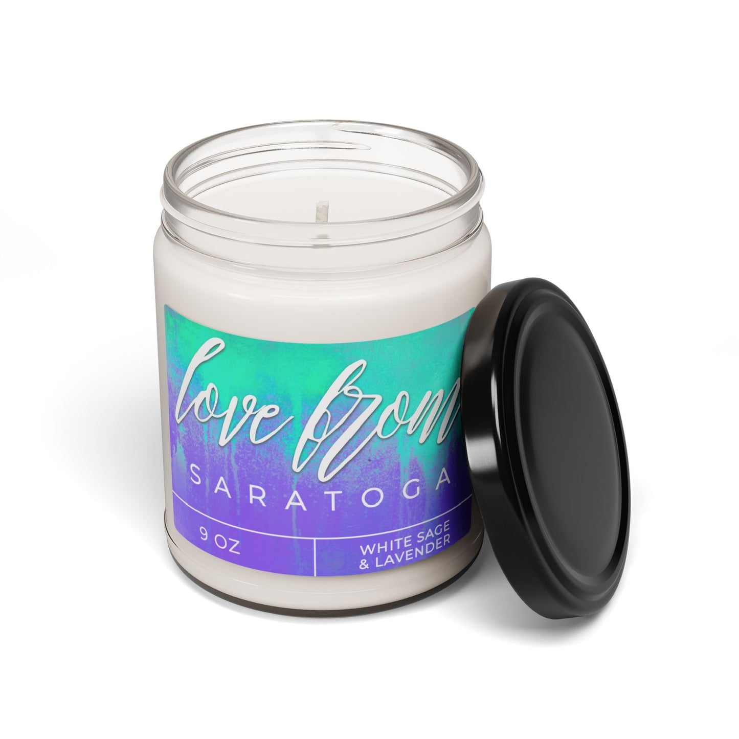 Love From Saratoga Scented Soy Candle, 9oz