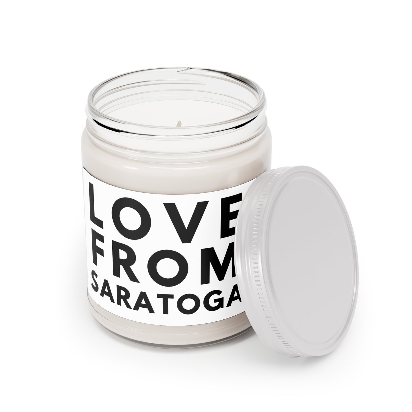 Custom Scented Candle - Love From Saratoga, 9oz Aromatic Gift