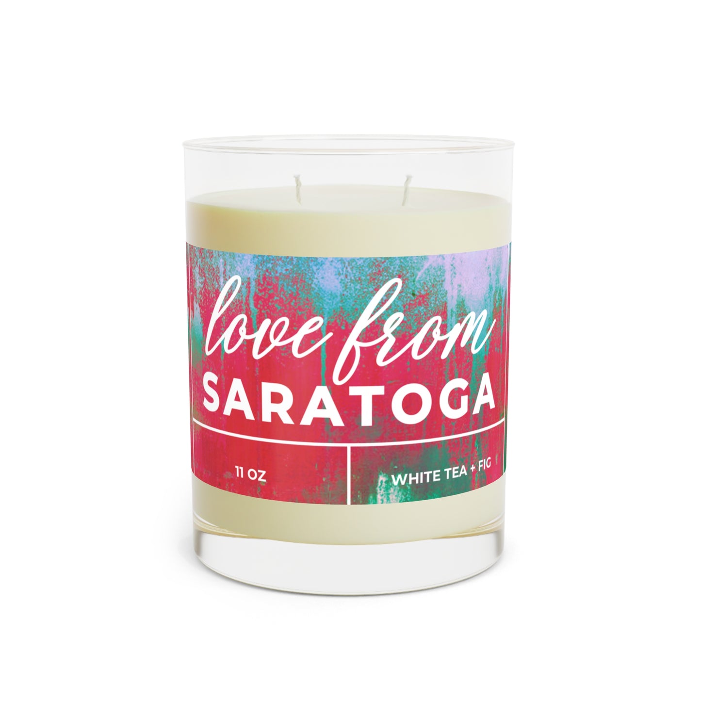 Copy of Copy of Love From Michele Benton Art White Tea + Fig Scented Candle - Full Glass, 11oz