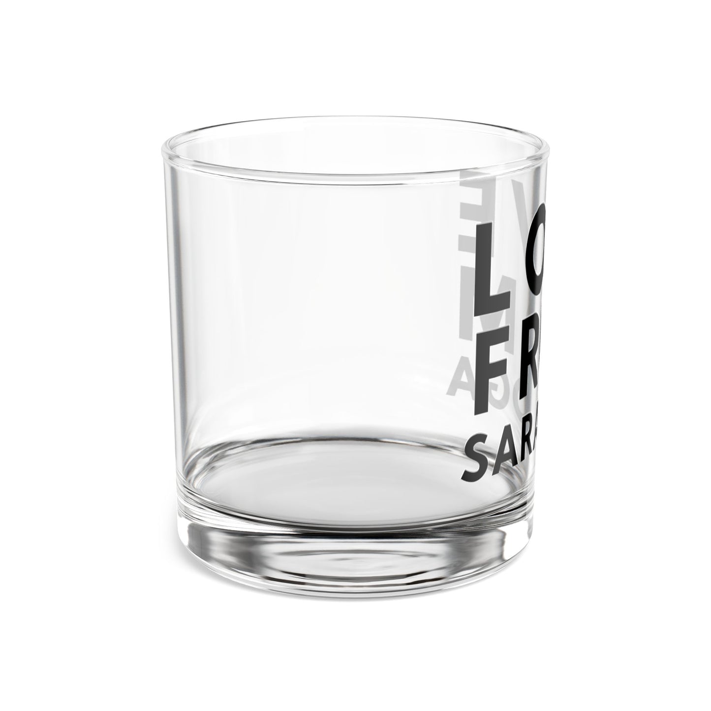 Personalized Saratoga Rocks Glass - 10oz Love From Gift