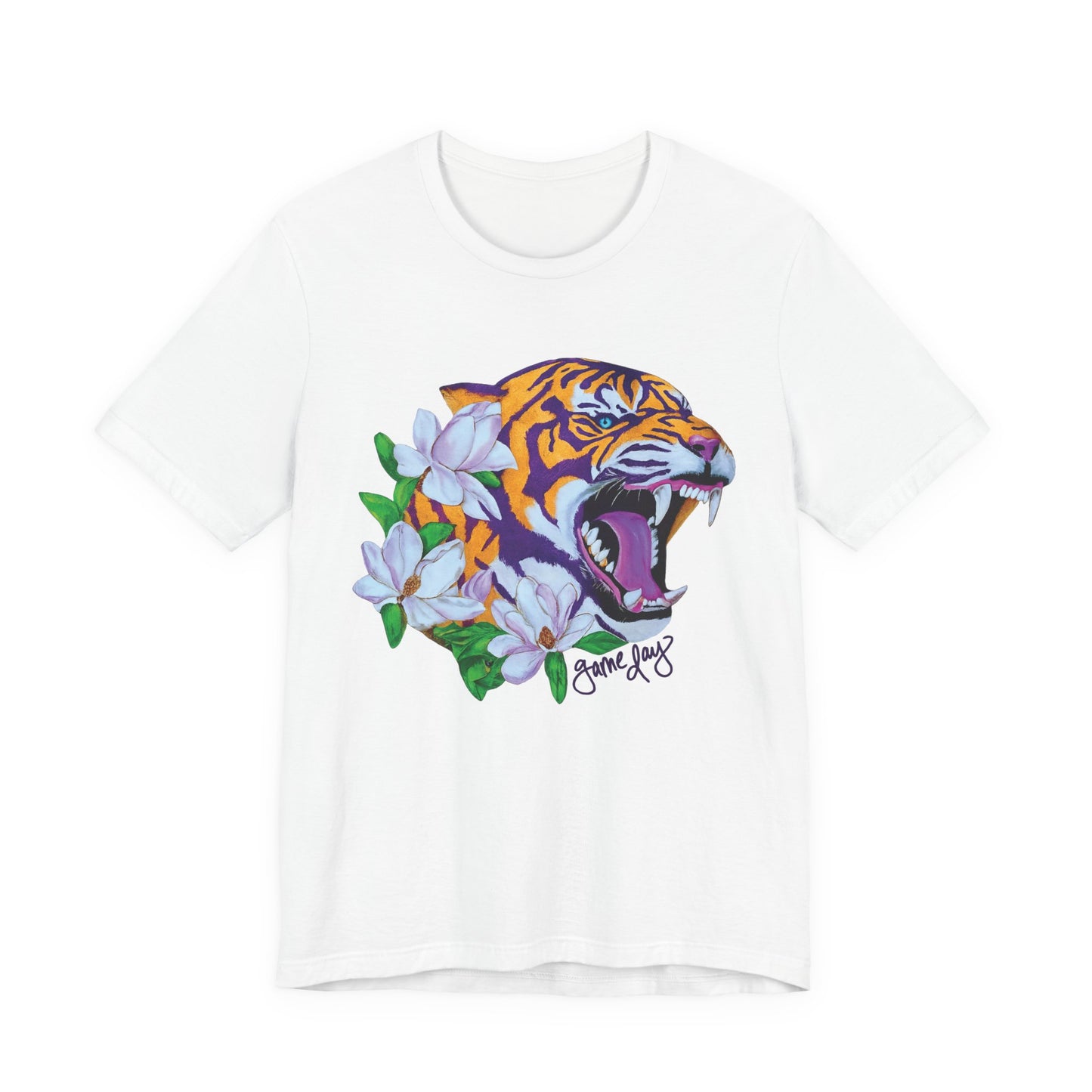 Game Day Roaring Tiger + Magnolias Short Sleeve Tee