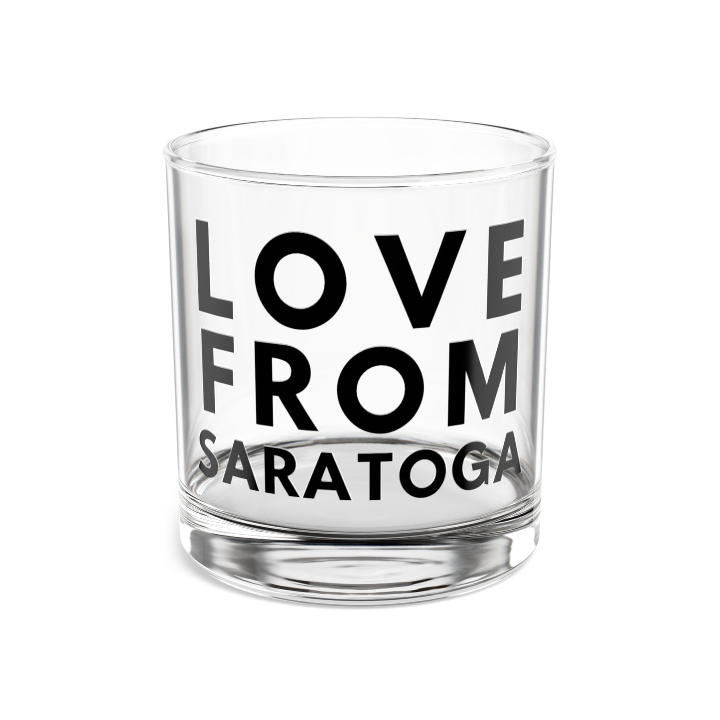 Personalized Saratoga Rocks Glass - 10oz Love From Gift