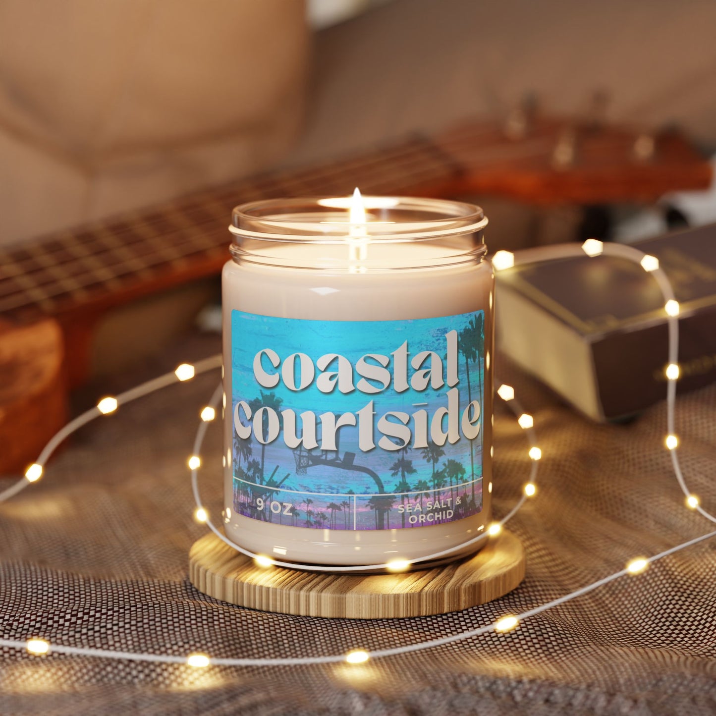 Coastal Courtside Sea Salt & Orchid Scented Soy Candle, 9oz