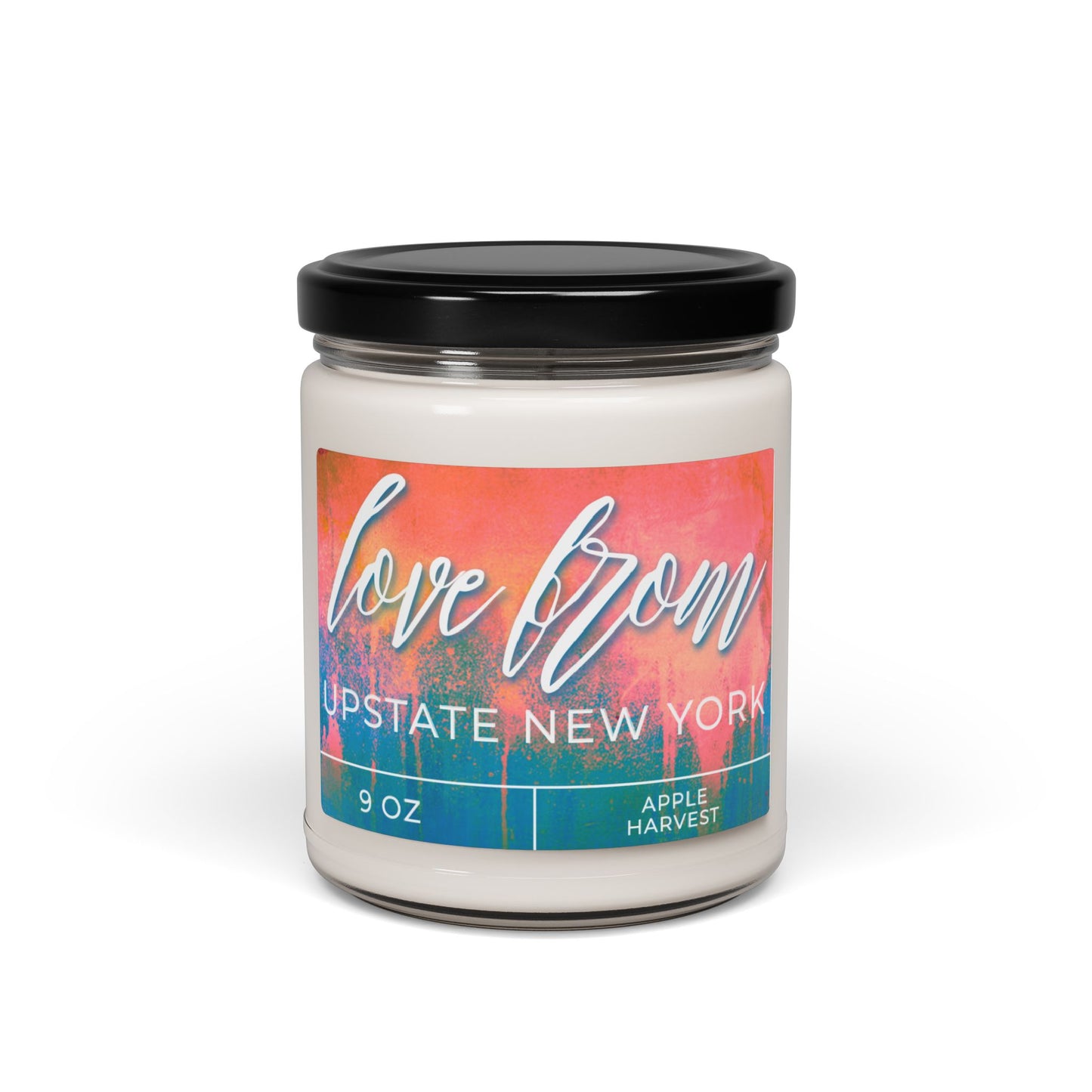 Love From Upstate New York Apple Harvest Scented Soy Candle, 9oz