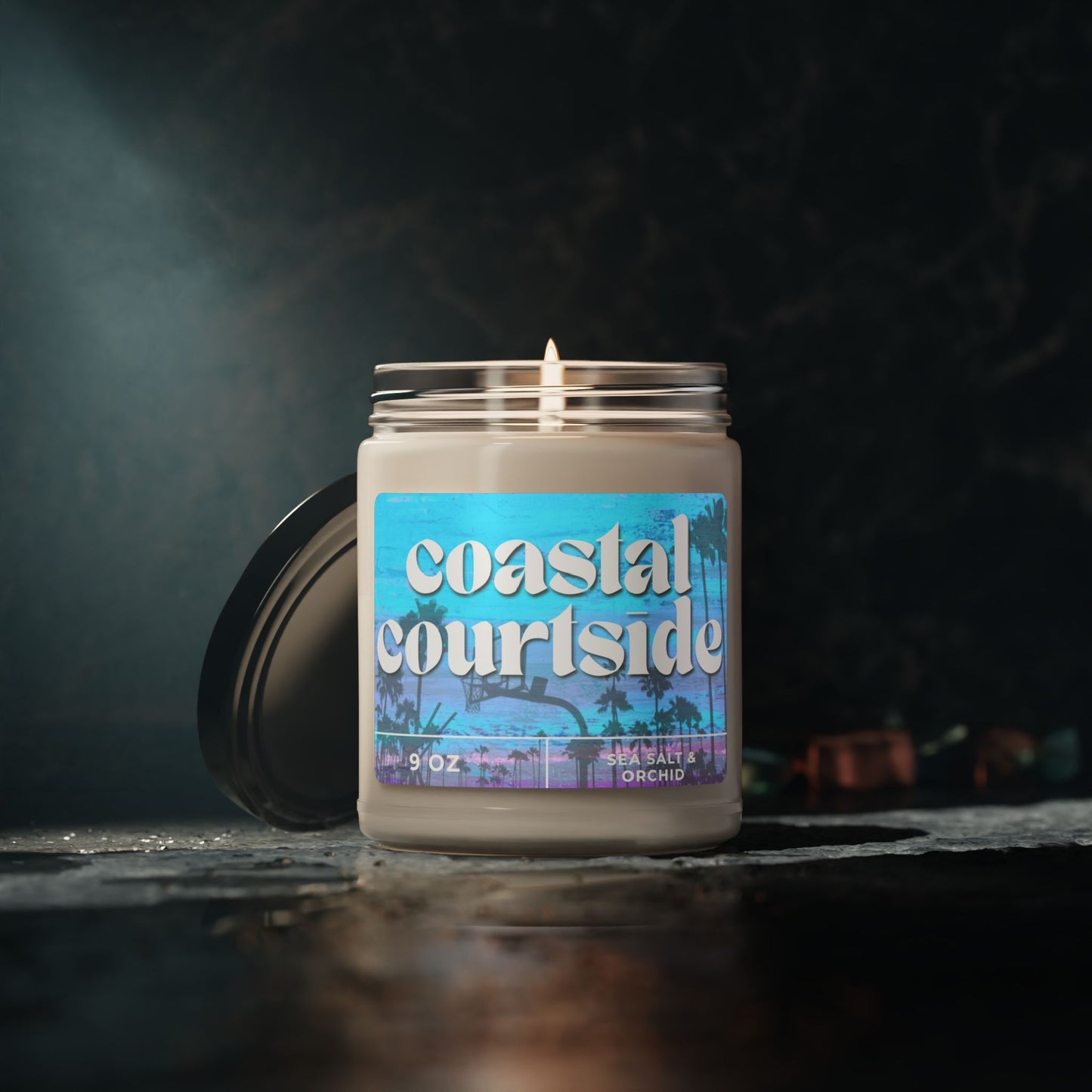 Coastal Courtside Sea Salt & Orchid Scented Soy Candle, 9oz