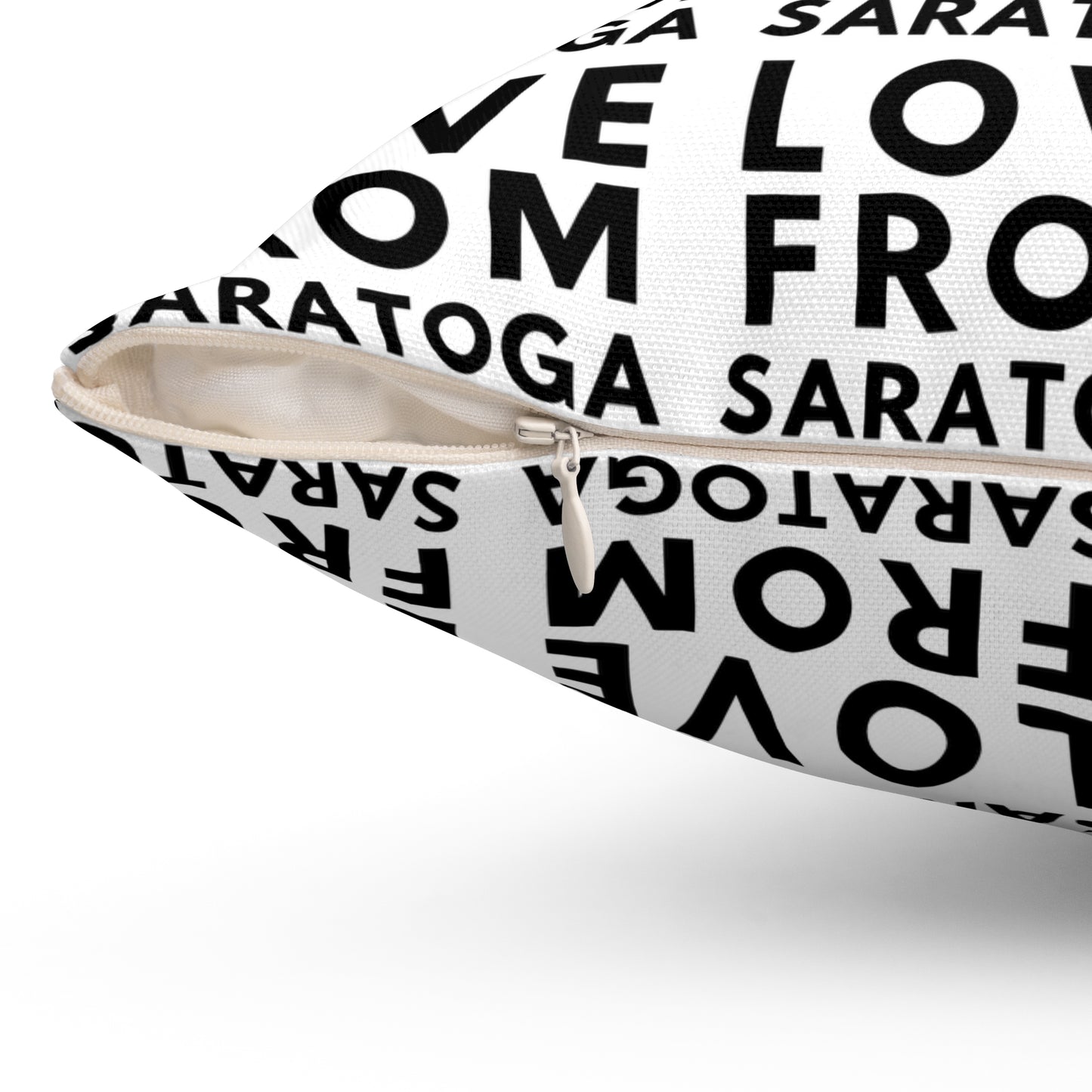 Personalized Love From Saratoga Square Pillow