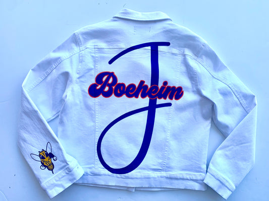 Name & Number or Simple Lettering Hand Painted Jacket