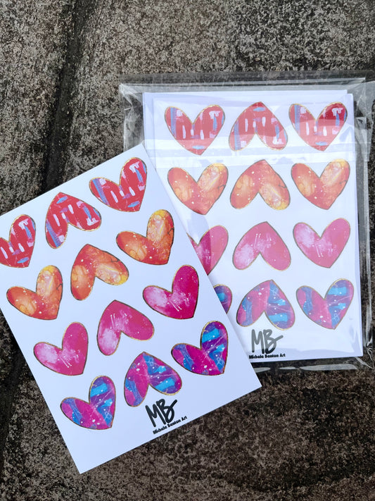 Have a HeART Flat Notecards (pack of 5)