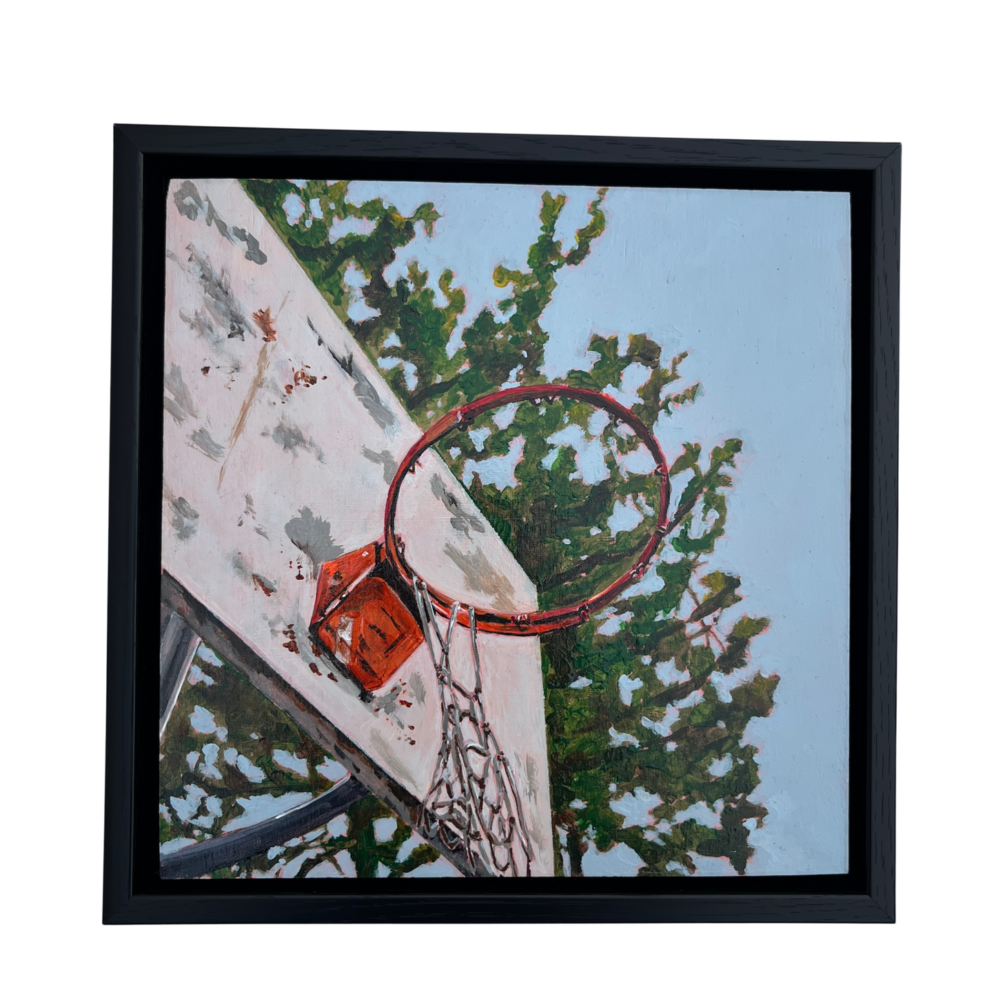 "Nets are Overrated Anyway" Framed Original Painting