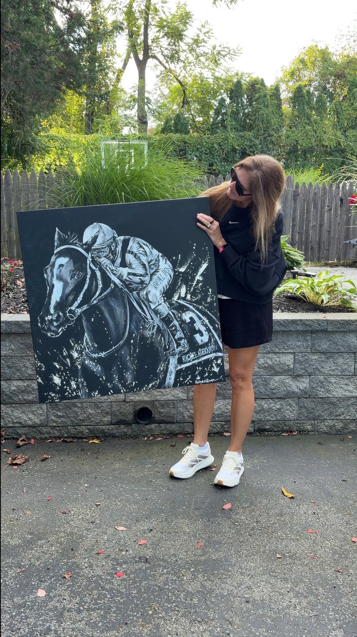 Rachel Alexandra: The Woodward — Original Painting | 36″ × 36″