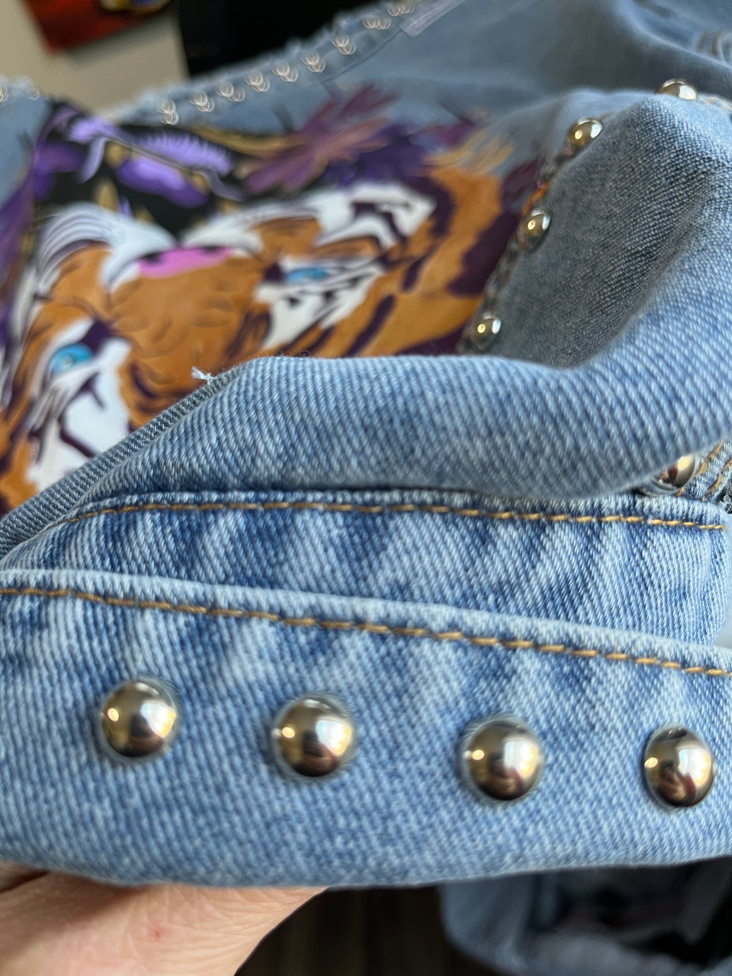 Ready to Ship! Hand Painted Tiger Jacket