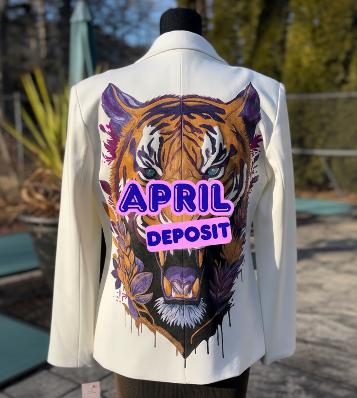 Custom Hand Painted Jacket - April Deposit (limited spots)