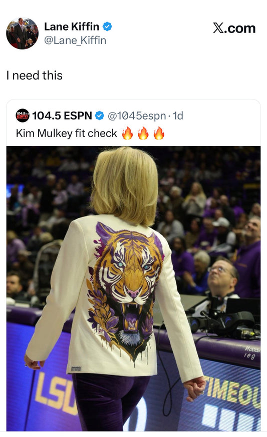 Custom Hand Painted Tiger Jacket DEPOSIT